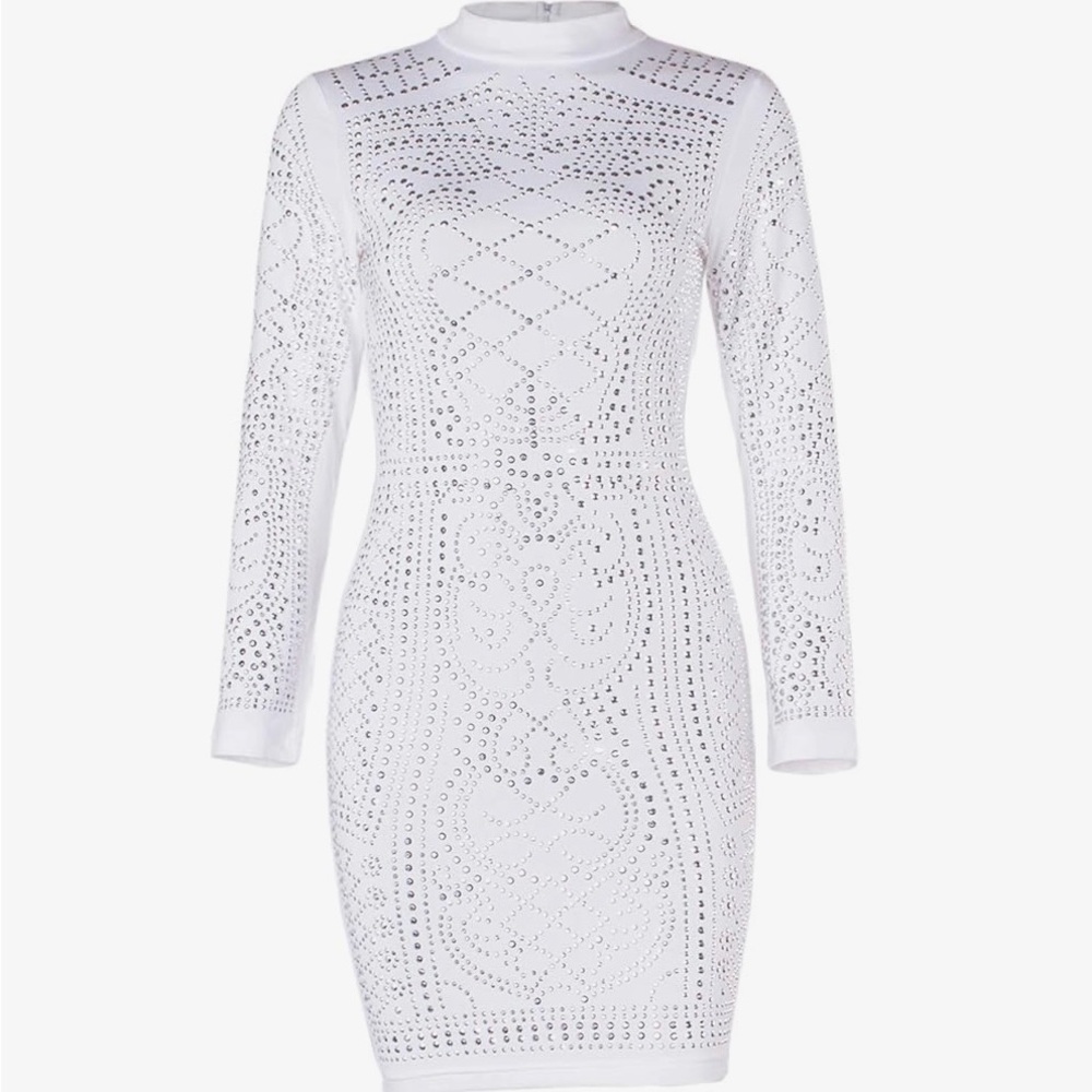 Elegant White Lace Dress